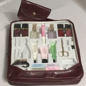 Nail Kit in Zippered Case with Small Pouch